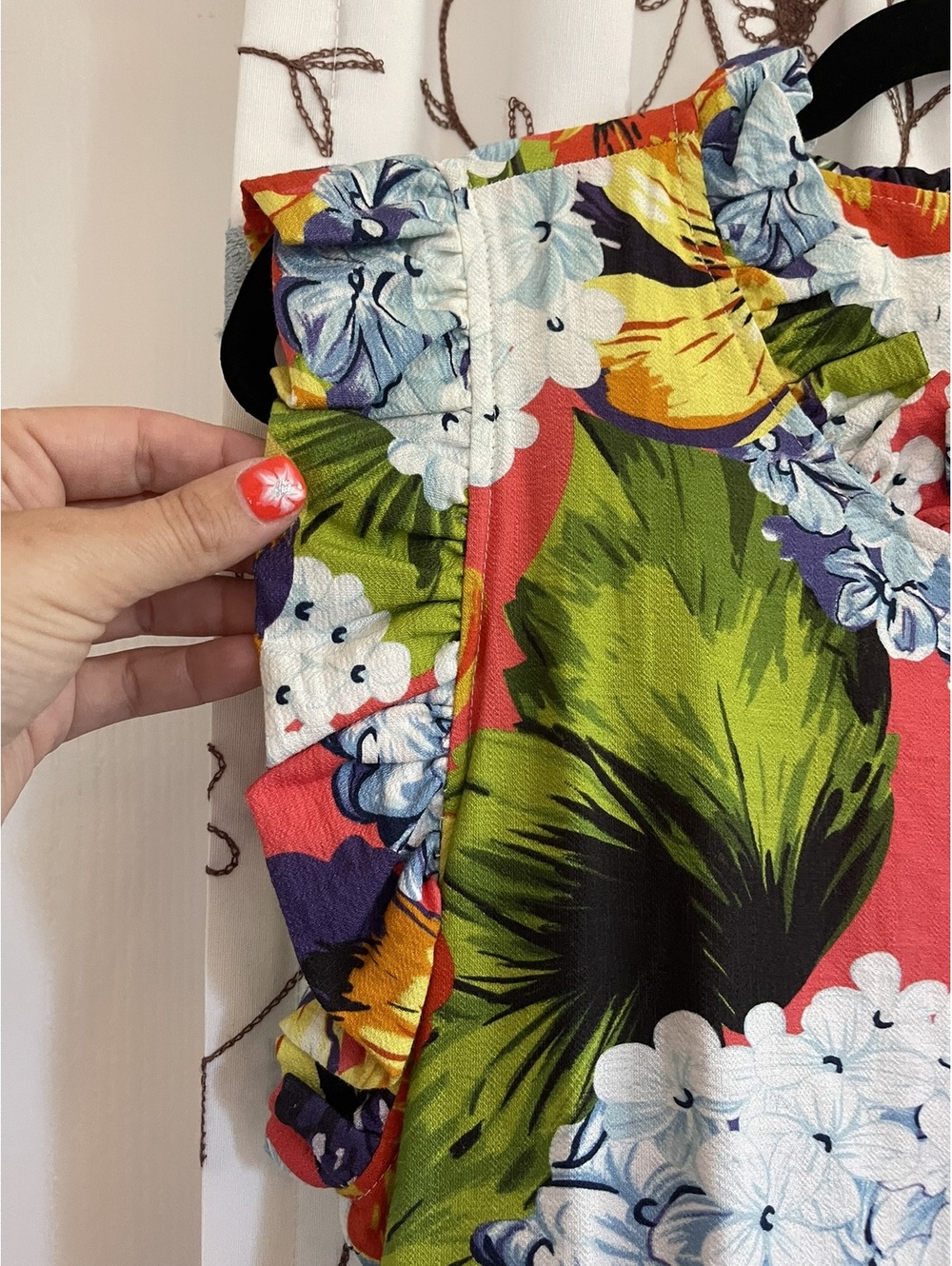 Boho Chic | S | Tropical Floral Sleeveless Dress - Picture 6 of 11